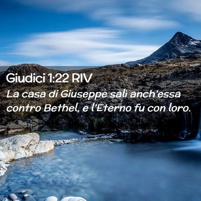 Picture 02 - Giudici 1:22 RIV - La casa di Giuseppe salì anch’essa contro - Bible Verse Picture