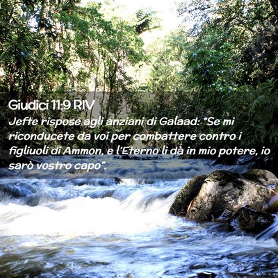 Picture 02 - Giudici 11:9 RIV - Jefte rispose agli anziani di Galaad: “Se mi - Bible Verse Picture