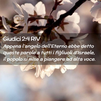 Picture 02 - Giudici 2:4 RIV - Appena l’angelo dell’Eterno ebbe detto queste - Bible Verse Picture