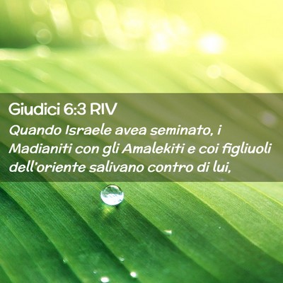 Picture 02 - Giudici 6:3 RIV - Quando Israele avea seminato, i Madianiti con gli - Bible Verse Picture
