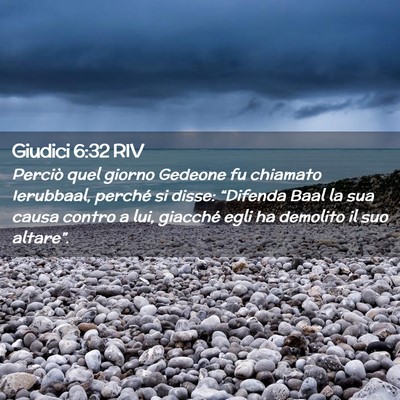 Picture 02 - Giudici 6:32 RIV - Perciò quel giorno Gedeone fu chiamato - Bible Verse Picture