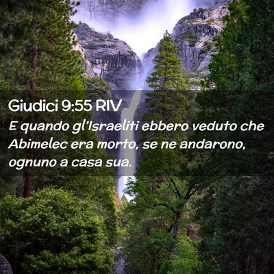 Picture 02 - Giudici 9:55 RIV - E quando gl’Israeliti ebbero veduto che - Bible Verse Picture