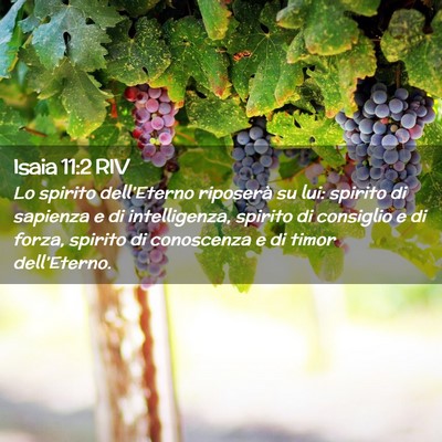 Picture 02 - Isaia 11:2 RIV - Lo spirito dell’Eterno riposerà su lui: - Bible Verse Picture