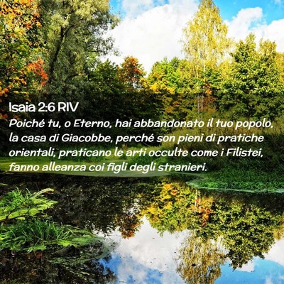 Picture 02 - Isaia 2:6 RIV - Poiché tu, o Eterno, hai abbandonato il tuo - Bible Verse Picture