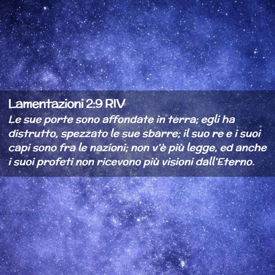 Picture 02 - Lamentazioni 2:9 RIV - Le sue porte sono affondate in terra; egli ha - Bible Verse Picture
