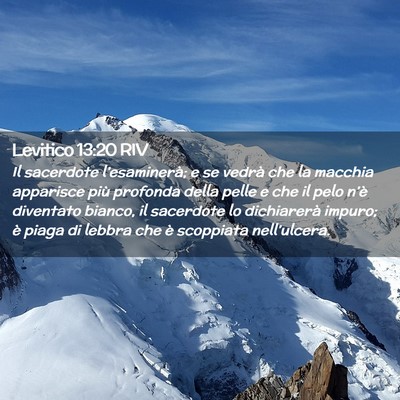 Picture 02 - Levitico 13:20 RIV - Il sacerdote l’esaminerà; e se vedrà che la - Bible Verse Picture