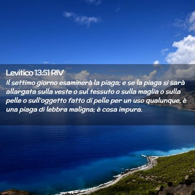 Picture 02 - Levitico 13:51 RIV - Il settimo giorno esaminerà la piaga; e se la - Bible Verse Picture