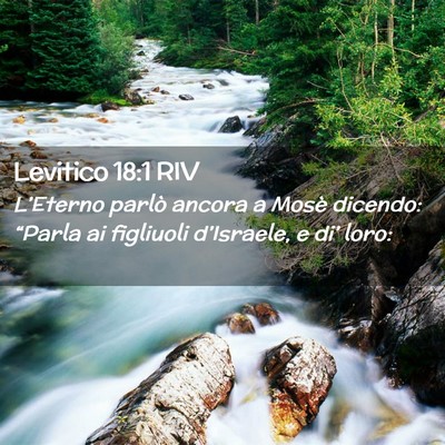 Picture 02 - Levitico 18:1 RIV - L’Eterno parlò ancora a Mosè dicendo: - Bible Verse Picture