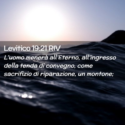 Picture 02 - Levitico 19:21 RIV - L’uomo menerà all’Eterno, all’ingresso - Bible Verse Picture