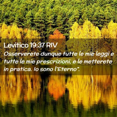 Picture 02 - Levitico 19:37 RIV - Osserverete dunque tutte le mie leggi e tutte le - Bible Verse Picture