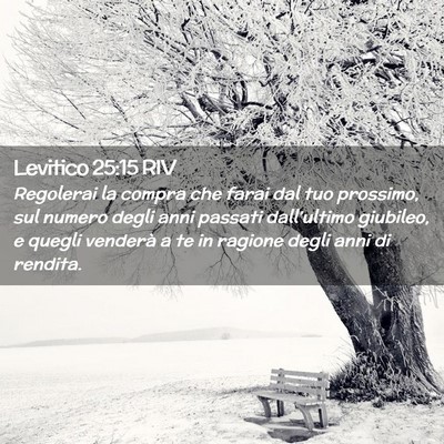 Picture 02 - Levitico 25:15 RIV - Regolerai la compra che farai dal tuo prossimo, - Bible Verse Picture