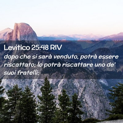 Picture 02 - Levitico 25:48 RIV - dopo che si sarà venduto, potrà essere - Bible Verse Picture