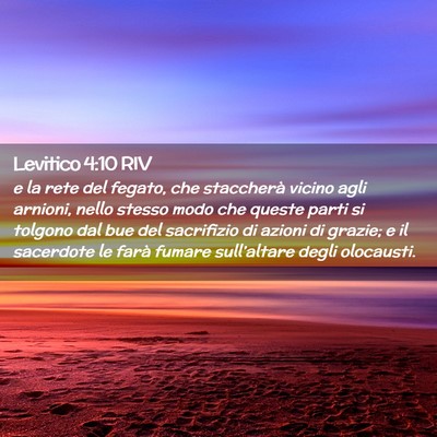 Picture 02 - Levitico 4:10 RIV - e la rete del fegato, che staccherà vicino agli - Bible Verse Picture