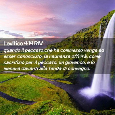 Picture 02 - Levitico 4:14 RIV - quando il peccato che ha commesso venga ad esser - Bible Verse Picture