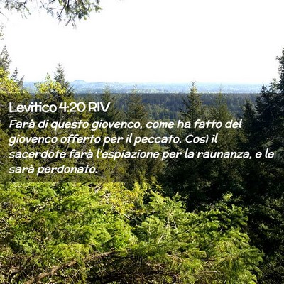 Picture 02 - Levitico 4:20 RIV - Farà di questo giovenco, come ha fatto del - Bible Verse Picture