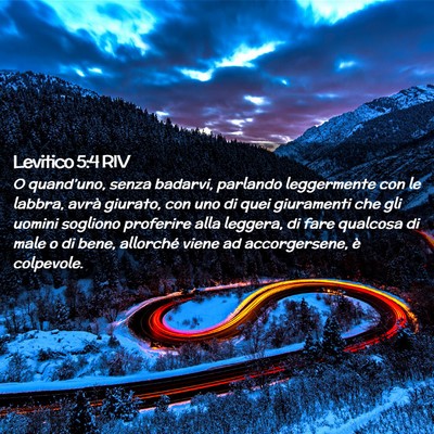 Picture 02 - Levitico 5:4 RIV - O quand’uno, senza badarvi, parlando - Bible Verse Picture