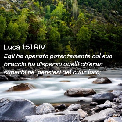 Picture 02 - Luca 1:51 RIV - Egli ha operato potentemente col suo braccio ha - Bible Verse Picture