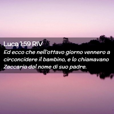 Picture 02 - Luca 1:59 RIV - Ed ecco che nell’ottavo giorno vennero a - Bible Verse Picture