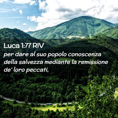 Picture 02 - Luca 1:77 RIV - per dare al suo popolo conoscenza della salvezza - Bible Verse Picture