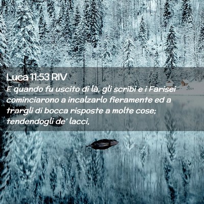 Picture 02 - Luca 11:53 RIV - E quando fu uscito di là, gli scribi e i Farisei - Bible Verse Picture