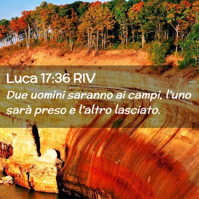 Picture 02 - Luca 17:36 RIV - Due uomini saranno ai campi, l’uno sarà preso - Bible Verse Picture