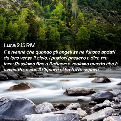 Picture 02 - Luca 2:15 RIV - E avvenne che quando gli angeli se ne furono - Bible Verse Picture