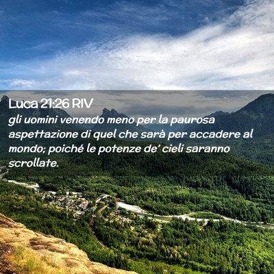 Picture 02 - Luca 21:26 RIV - gli uomini venendo meno per la paurosa - Bible Verse Picture