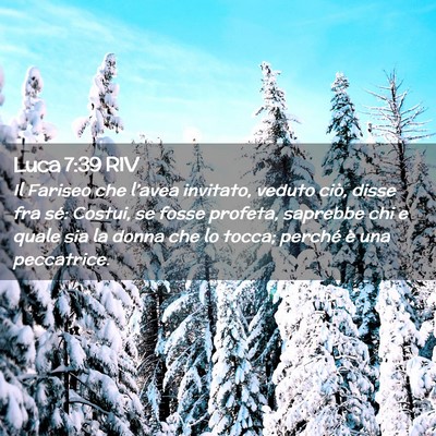Picture 02 - Luca 7:39 RIV - Il Fariseo che l’avea invitato, veduto ciò, - Bible Verse Picture