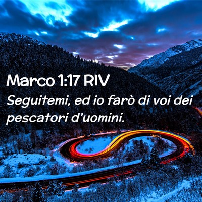 Picture 02 - Marco 1:17 RIV - Seguitemi, ed io farò di voi dei pescatori - Bible Verse Picture