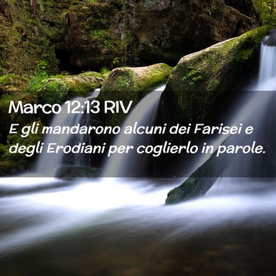 Picture 02 - Marco 12:13 RIV - E gli mandarono alcuni dei Farisei e degli - Bible Verse Picture