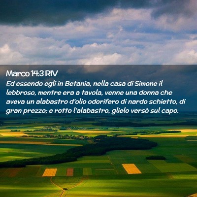 Picture 02 - Marco 14:3 RIV - Ed essendo egli in Betania, nella casa di Simone - Bible Verse Picture