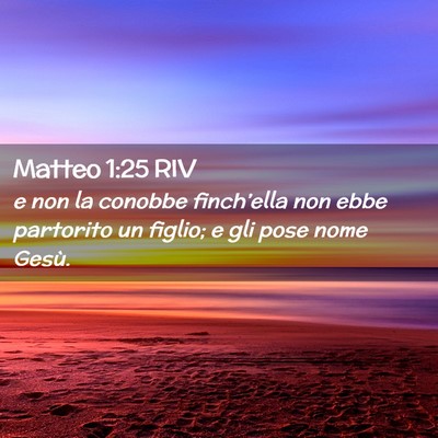 Picture 02 - Matteo 1:25 RIV - e non la conobbe finch’ella non ebbe partorito - Bible Verse Picture