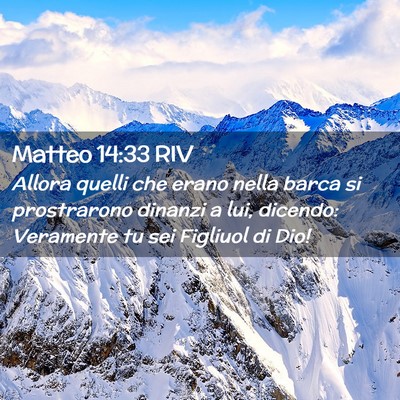Picture 02 - Matteo 14:33 RIV - Allora quelli che erano nella barca si - Bible Verse Picture