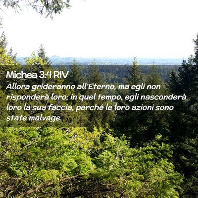 Picture 02 - Michea 3:4 RIV - Allora grideranno all’Eterno, ma egli non - Bible Verse Picture