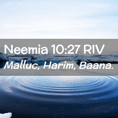 Picture 02 - Neemia 10:27 RIV - Malluc, Harim, - Bible Verse Picture