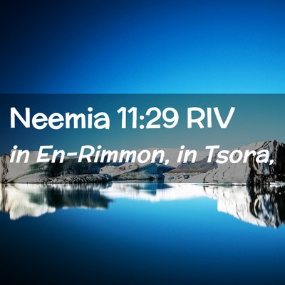 Picture 02 - Neemia 11:29 RIV - in En-Rimmon, in - Bible Verse Picture