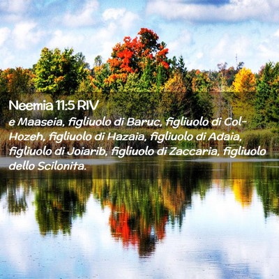 Picture 02 - Neemia 11:5 RIV - e Maaseia, figliuolo di Baruc, figliuolo di - Bible Verse Picture
