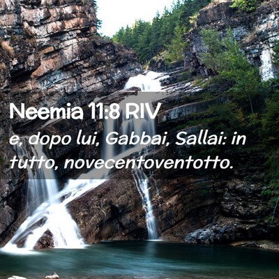 Picture 02 - Neemia 11:8 RIV - e, dopo lui, Gabbai, Sallai: in tutto, - Bible Verse Picture
