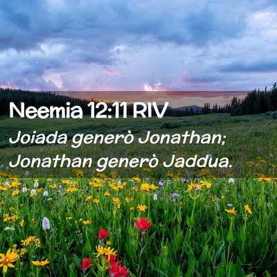 Picture 02 - Neemia 12:11 RIV - Joiada generò Jonathan; Jonathan generò - Bible Verse Picture