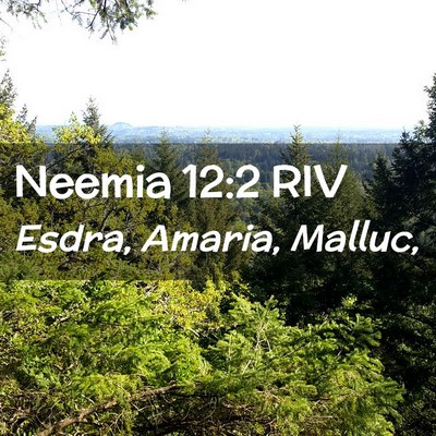 Picture 02 - Neemia 12:2 RIV - Esdra, Amaria, - Bible Verse Picture
