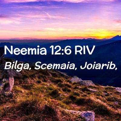 Picture 02 - Neemia 12:6 RIV - Bilga, Scemaia, - Bible Verse Picture