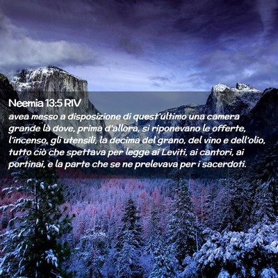 Picture 02 - Neemia 13:5 RIV - avea messo a disposizione di quest’ultimo una - Bible Verse Picture