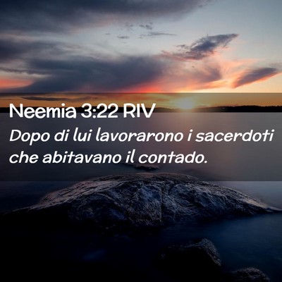 Picture 02 - Neemia 3:22 RIV - Dopo di lui lavorarono i sacerdoti che abitavano - Bible Verse Picture