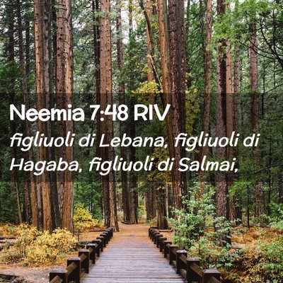 Picture 02 - Neemia 7:48 RIV - figliuoli di Lebana, figliuoli di Hagaba, - Bible Verse Picture