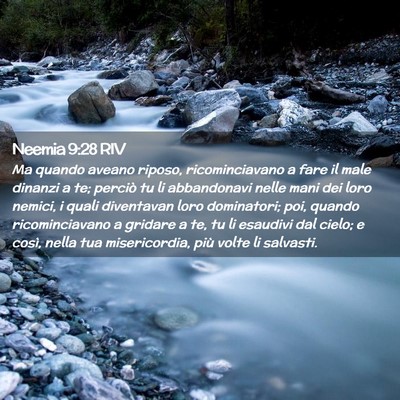 Picture 02 - Neemia 9:28 RIV - Ma quando aveano riposo, ricominciavano a fare il - Bible Verse Picture