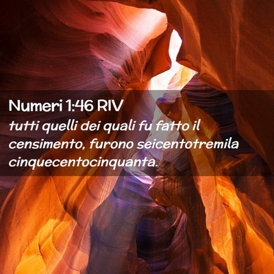 Picture 02 - Numeri 1:46 RIV - tutti quelli dei quali fu fatto il censimento, - Bible Verse Picture
