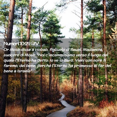 Picture 02 - Numeri 10:29 RIV - Or Mosè disse a Hobab, figliuolo di Reuel, - Bible Verse Picture