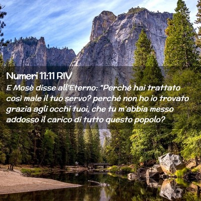Picture 02 - Numeri 11:11 RIV - E Mosè disse all’Eterno: “Perché hai - Bible Verse Picture