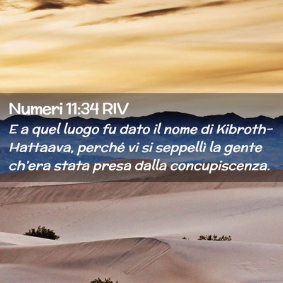 Picture 02 - Numeri 11:34 RIV - E a quel luogo fu dato il nome di - Bible Verse Picture