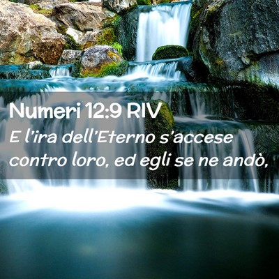 Picture 02 - Numeri 12:9 RIV - E l’ira dell’Eterno s’accese contro loro, - Bible Verse Picture